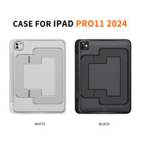 Coque arrière antichoc en TPU pour iPad Pro 11 pouces 2024 Frosty Anti-Fingerprint Back Cover