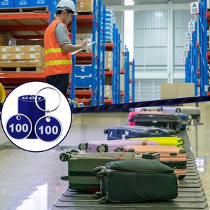 1-100 tìm nguồn cung ứng bản đồ số thẻ chìa khóa 30mm Vòng kim loại số thẻ với vòng chìa khóa đánh số Móc Khóa Hành Lý Nhãn ID <span class=keywords><strong>tag</strong></span> - Product Image 2