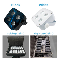 4*18W lumières par Uplights Batterie sans fil DMX RGBW 6IN1 Wedding Party Dj Lights Stage Rechargeable led Lights Par With Case