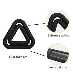 Peso libre Triángulo colorido Silicona Antideslizante Mancuernas Barras de peso Yoga Mancuerna Barras de peso de mano para mujeres Fitness en casa - Product Image 4