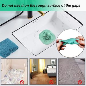 Bathroom Sink Drain Strainers Hair Catcher Shower Drain Covers Protector Flexible Bathroom Tub Shower and Sink - Product Image 3