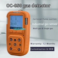 Détecteur de fuite de gaz industriel 4 en 1 H2S NH3 Ex CO2, alarme sonore, visuelle et vibratoire pour usine chimique et traitement des eaux usées