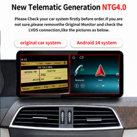 CarPlay Inalámbrico Android Auto GPS para Mercedes C W204/C204 NTG4.0 12.3 Android14 8+128GB DSP Reproductor Multimedia de Video Bluetooth