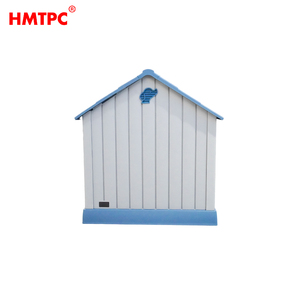 Nichoir <span class=keywords><strong>pour</strong></span> chien en plastique résistant aux intempéries, avec porte métallique, toit ventilé, plancher surélevé, <span class=keywords><strong>pour</strong></span> chiens de taille moyenne - Product Image 4