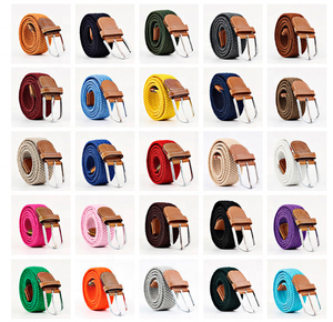 Custom Casual Tactical <span class=keywords><strong>Belt</strong></span> para Mulheres e Homens Elastic Knitted Sports Golf <span class=keywords><strong>Belt</strong></span> com Metal para Buckle Woven Stretch Trançado - Product Image 2