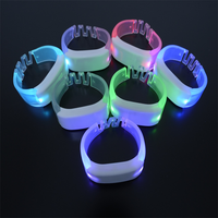 Pulsera LED Luminosa Ajustable de TPU con Control Remoto y Logotipo Personalizado para Conciertos, Fiestas y Festivales