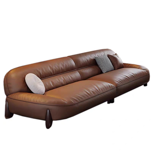 Luxury - Minimalist Leather <strong>Sofa</strong> - Product Image 1