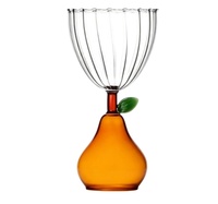 Gobelet en Verre Soufflé à la Main en Forme de Poire Créatif, Verres Élégants pour l'Eau et le Vin pour la Décoration de Table de Mariage