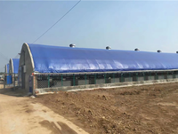 Conception de bâtiment d'élevage de porcs en ossature métallique préfabriquée, maison de porcherie préfabriquée