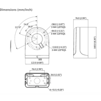 Compatible con DH al aire libre de metal de aluminio a prueba de agua caja de conexiones soporte de montaje cámara de seguridad