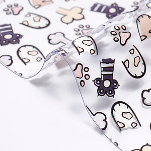 ผ้า PVC ใสพิมพ์ลายการ์ตูนยูนิคอร์นแบบใสขนาด30*120ซม. สำหรับกระเป๋า - Product Image 4