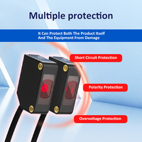 Capteur laser FUWEI FJNS10-2000 avec distance de détection de 20 m, anti-interférence, sortie NPN/PNP, petite taille de spot, montage sur écrou