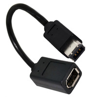 Câble IEEE 1394 1394b 6 broches mâle vers 1394 6 broches femelle Firewire 400 Câble d'extension court 20 cm pour utilisation informatique