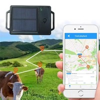 TrackerKing Traceur GPS de gestion de flotte 4G LTE étanche pour le suivi des actifs, du bétail et des moutons, application Android pour l'énergie solaire