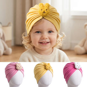 Vier Jahreszeiten Unisex Baby Mütze Dicke Baumwolle Individuelles Logo Wärmend Innen/Außen Vollmond Neugeborenen Hut - Product Image 2