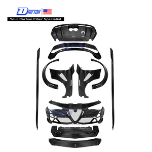 Kits de carrocería de fibra de carbono seca estilo GTAM para Alfa Romeo Giulia QV Quadrifoglio 2016-2023 - Product Image 1