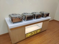 Table de présentation de buffet froid, table de buffet moderne, présentoir de buffet de desserts