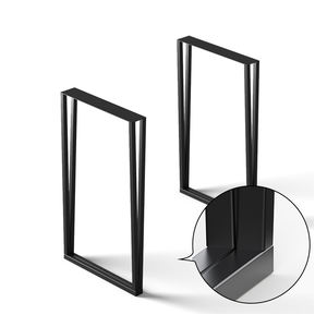 有现货 长方形桌腿，工业级钢，带粉末涂层，承重200公斤，现代家具腿（1件） - Product Image 1