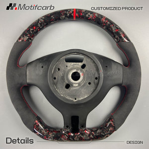 Volante Deportivo Inteligente LED de Fibra de Carbono Forjado con Detalles Rojos Personalizado para BMW 330i 330Ci 318Ci 320Cd E39 E46 M3 M5 2001-2005 - Product Image 5