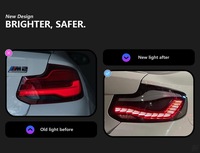 Feux arrière à LED pour voiture automatique pour les modèles BMW Série 2 F22 F23 F87, feux de signalisation modifiés de style écailles de dragon à LED