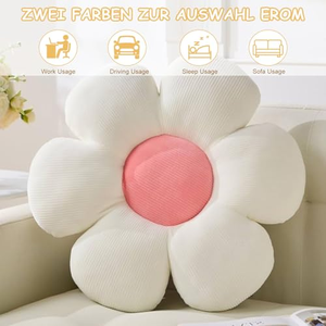 Home <b>Decorative</b> Custom Throw <b>Pillow</b> Sofa Living Room Cushion Plush Cushion Flower Shape Cherry Blossoms <b>Pillow</b> - Product Image 2