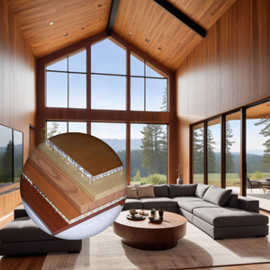 Panneau sandwich d'isolation thermique en nid d'abeille en aluminium perforé, panneau acoustique décoratif en aluminium, panneau en nid d'abeille en aluminium - Product Image 6