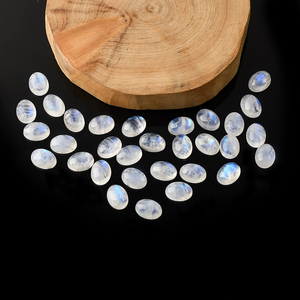 Chất Lượng Cao Tự Nhiên <span class=keywords><strong>Moonstone</strong></span> Đá Quý Tùy Chỉnh Kích Thước Và Hình Bầu Dục Cắt Trứng Hình Màu Trắng Cao Đánh Bóng Loose Đá Quý - Product Image 2