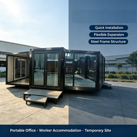 Maison Modulaire Préfabriquée Mobile 20ft 40ft, 3 Chambres, Cabine Conteneur Extensible pour Villa de Vacances en Asie du Sud-Est