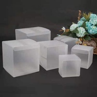 Boîte à tiroir en PVC transparent givré avec Logo personnalisé, fenêtre coulissante en Kraft
