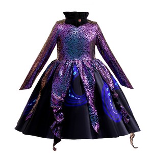 Costume de cosplay de sirène <span class=keywords><strong>Ursula</strong></span> pour enfants, robe de fille, jupe gothique violette, <span class=keywords><strong>Ursula</strong></span> Arile, anime, performance scénique, costume d'Halloween - Product Image 2