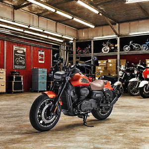 Moteur puissant Certificat CEE 400cc 250cc <span class=keywords><strong>Jonway</strong></span> Vintage Cruise Gas Motorcycle Max Speed 140 km/h Kenda Tyre - Product Image 2