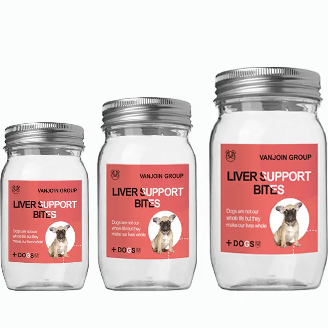 Vật Nuôi Động Vật Snack Dog Bổ Sung Pill Jar Nhựa Cho Kẹo Molar Cookie Gói Thuốc