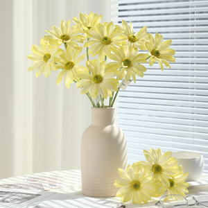 Artificial Daisy <b>Flowers</b> Silk High Simulation Wedding Decor White Yellow Pink Blue Purple Outdoor Photography Home Decoration - Product Image 3
