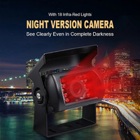 Caméra de voiture HD 1080P avec vision nocturne infrarouge, étanche IP69, enregistrement en boucle, assistance universelle AHD pour la marche arrière, vue avant/arrière/laterale