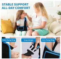 Attelle d'immobilisation du bras pour enfants, respirante et ventilée, support de bras réglable pour garçons et filles