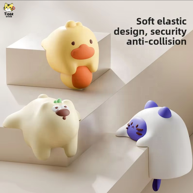 Children Window Bumper Corner Guards Cartoon Desk Coffee Table Silicone Anti-Collision Stickers Table Chair Edge Protectors