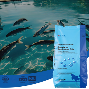 PeptiMineral Boost Y501 Prémélange pour poissons, Stimulateur de croissance pour poissons, Additif alimentaire pour animaux, Prémélange alimentaire pour poissons-chats et tilapias, Stimulateur de croissance - Product Image 1