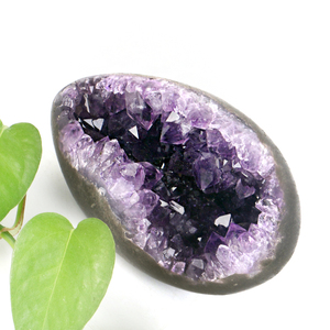 New Arrival Healing Stones <b>Crystal</b> Crafts Fengshui Uruguay Amethyst Cluster Geode Dinosaur Eggs <b>Crystal</b> Agate Eggs - Product Image 6