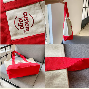 Bolso Tote de Lona Mini para Mujer, Diseño de Bote, Color Azul Menta, con Bolsillo con Cremallera, para Compras y Viajes de Verano - Product Image 4