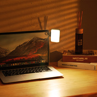 Lampe LED portable et rechargeable pour téléphone portable et ordinateur, avec clip, intensité réglable, pour vidéoconférence et embellissement des selfies