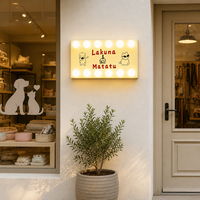 Enseigne LED pour façade de magasin, panneau de nom personnalisé, logo en aluminium et acrylique, boîte à lumière suspendue, extérieur, étanche, installation facile