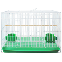 Vente en gros de cages à oiseaux en fil métallique petite cage rectangulaire pour perroquet canari Rekord équipée d'un bâton de piqûre cage à lapin haute capacité