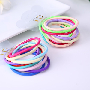 100 cái/túi 2.5mm đường kính 3.5cm liền mạch đàn hồi tóc ban nhạc tóc Quan Hệ Đối với các cô gái tóc đuôi ngựa chủ Rope DIY trẻ em tóc accessor - Product Image 4