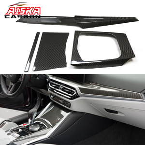 AISKA G80 4 PCS/SET Kits intérieurs en fibre de carbone sèche comprenant un cache de console et des revêtements de tableau de bord pour <span class=keywords><strong>les</strong></span> modè<span class=keywords><strong>les</strong></span> BMW LCI M2 M240i M3 M4 - Product Image 1