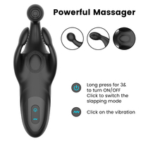Jouet sexuel électrique vibrant pour hommes, stimulateur de dysfonction érectile, masturbateur masculin, étanche IPX6, portable