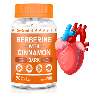 Suplemen Kapsul Diet Vegan Ekstrak Berberin Hidroklorida Alami dan Kulit Kayu Manis untuk Mendukung Pengaturan Berat Badan - Product Image 2