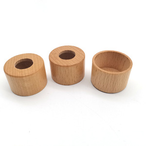 Couvercles en bois de bambou pour bouteilles, bouchons cosmétiques réutilisables, style chinois HW-99 - Product Image 3