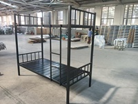 Lit superposé Hengli SX27 au design moderne, taille Queen, avec cadre en métal et échelle, idéal pour appartement, avec rangement, prix usine disponible