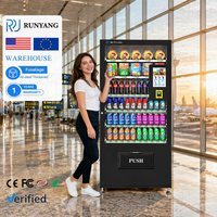 Distributeur automatique intelligent RUNYANG personnalisé et économique pour snacks et boissons froides