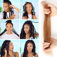 Joedir 100% capelli umani alla rinfusa Afro crespi brasiliani economici per estensione dei capelli intrecciati all'uncinetto DreadLocks